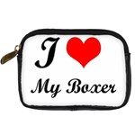 I Love My Boxer Digital Camera Leather Case