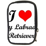 I Love My Labrador Retriever Compact Camera Leather Case