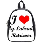 I Love My Labrador Retriever School Bag (Small)