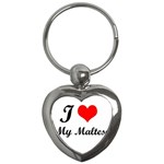 I Love My Maltese Key Chain (Heart)