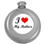 I Love My Maltese Hip Flask (5 oz)