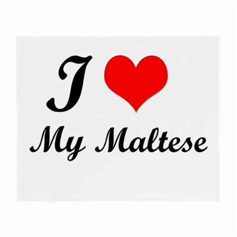 I Love My Maltese Glasses Cloth (Small, Two Sides) from ZippyPress Front