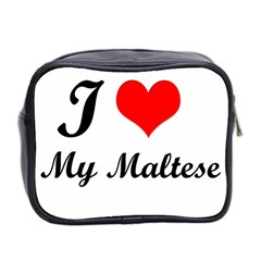 I Love My Maltese Mini Toiletries Bag (Two Sides) from ZippyPress Back
