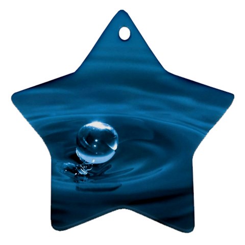 Water Drop Ornament (Star) from ZippyPress Front