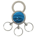 Water Drop 3-Ring Key Chain