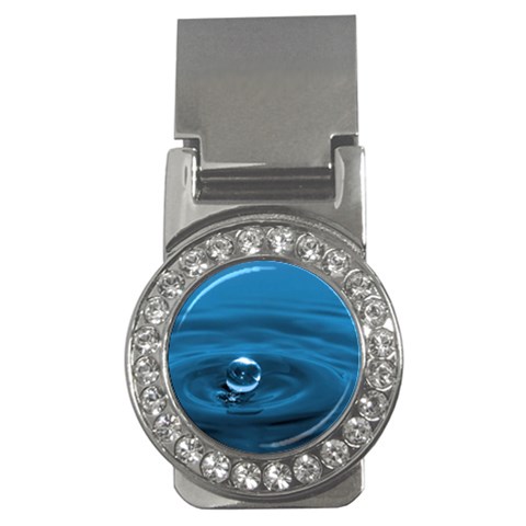 Water Drop Money Clip (CZ) from ZippyPress Front