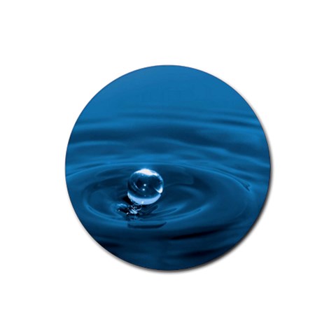 Water Drop Rubber Coaster (Round) from ZippyPress Front