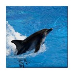Swimming Dolphin Tile Coaster