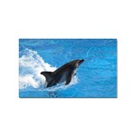 Swimming Dolphin Sticker Rectangular (10 pack)