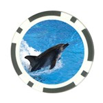 Swimming Dolphin Poker Chip Card Guard (10 pack)
