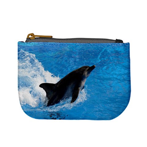 Swimming Dolphin Mini Coin Purse from ZippyPress Front