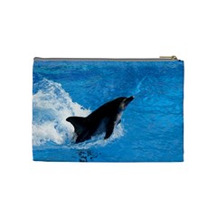 Swimming Dolphin Cosmetic Bag (Medium) from ZippyPress Back