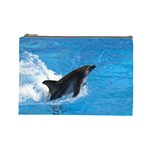 Swimming Dolphin Cosmetic Bag (Large)