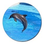 Jumping Dolphin Round Mousepad