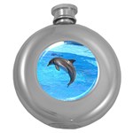 Jumping Dolphin Hip Flask (5 oz)