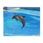 Jumping Dolphin Cosmetic Bag (XL)