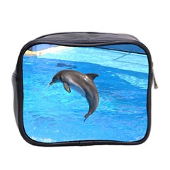 Jumping Dolphin Mini Toiletries Bag (Two Sides) from ZippyPress Back