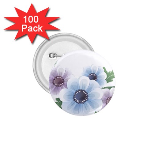 Flower028 1.75  Button (100 pack)  from ZippyPress Front