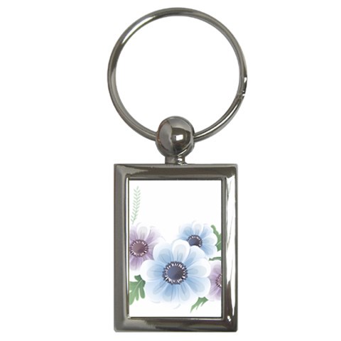 Flower028 Key Chain (Rectangle) from ZippyPress Front