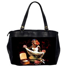 Zombie Pin Up Oversize Office Handbag (Two Sides) from ZippyPress Back